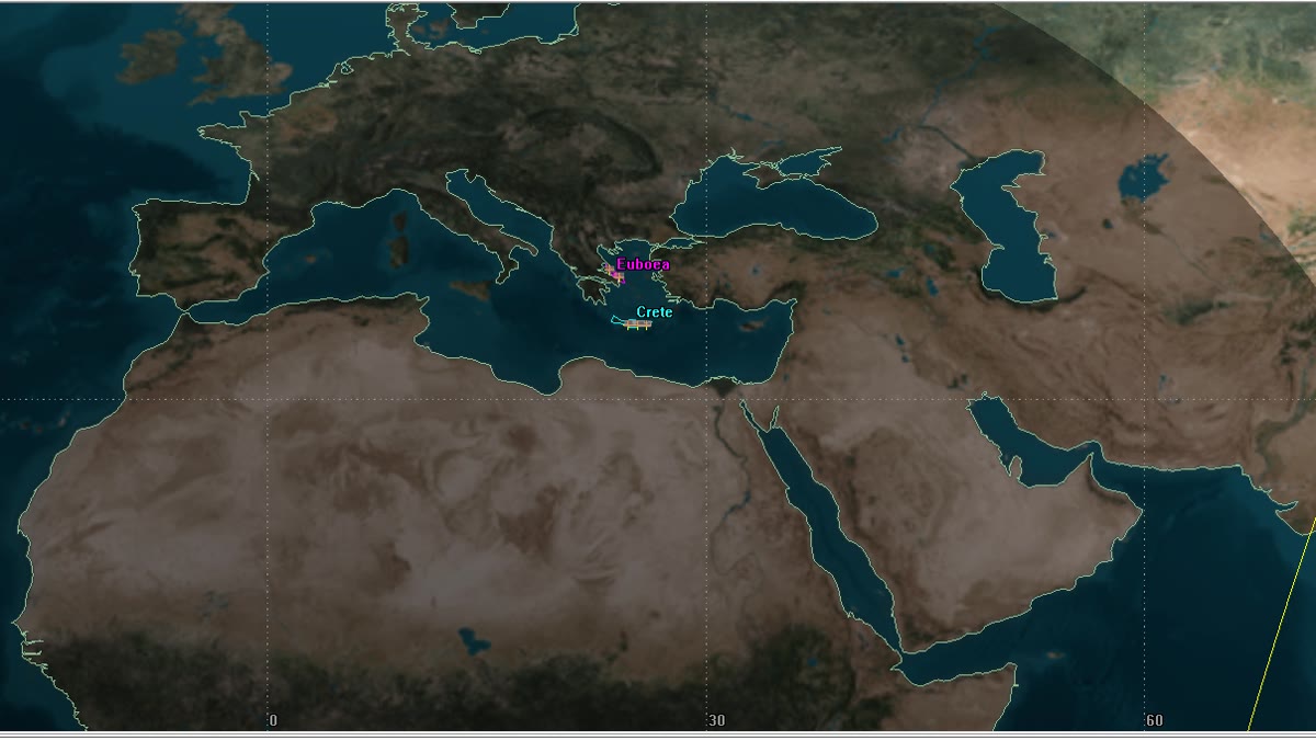 Scenario built in STK